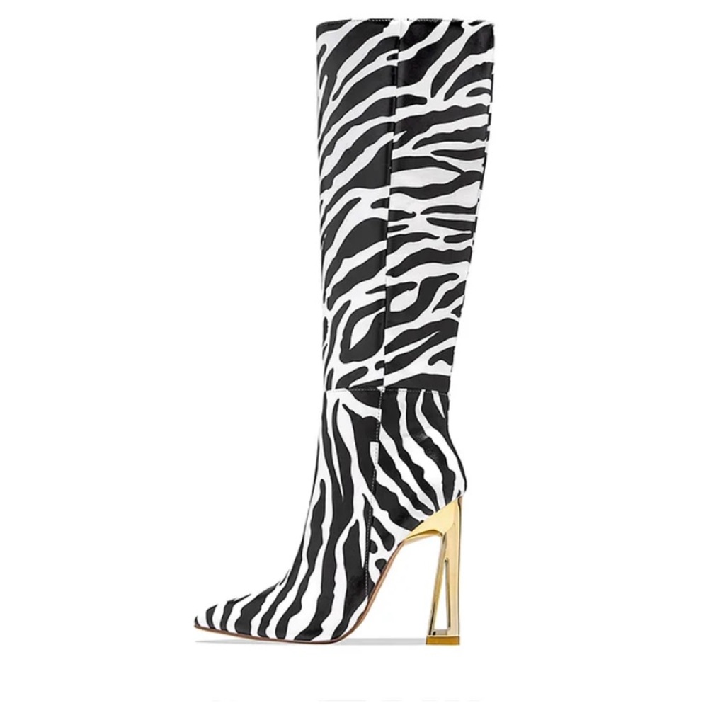 Zebra Printed boots